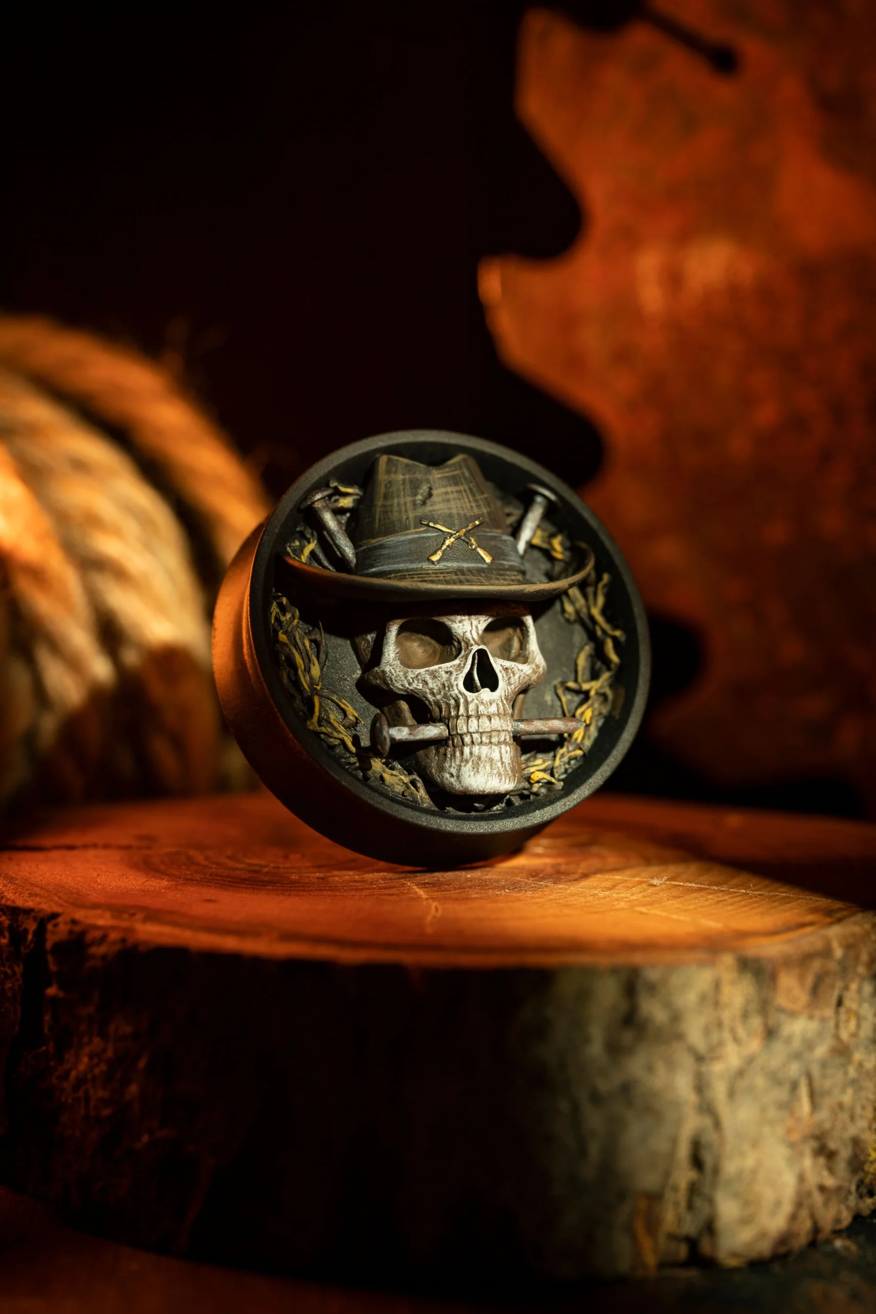 Cowboy Skull - Double Flared Ear Plugs - Image 3