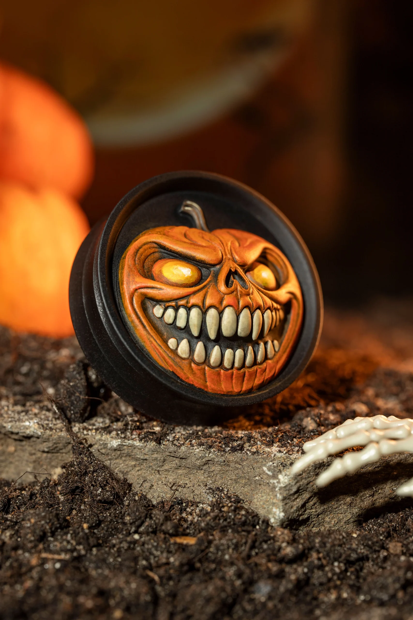 Pumpkin Jack - Double Flared Ear Plugs - Image 3