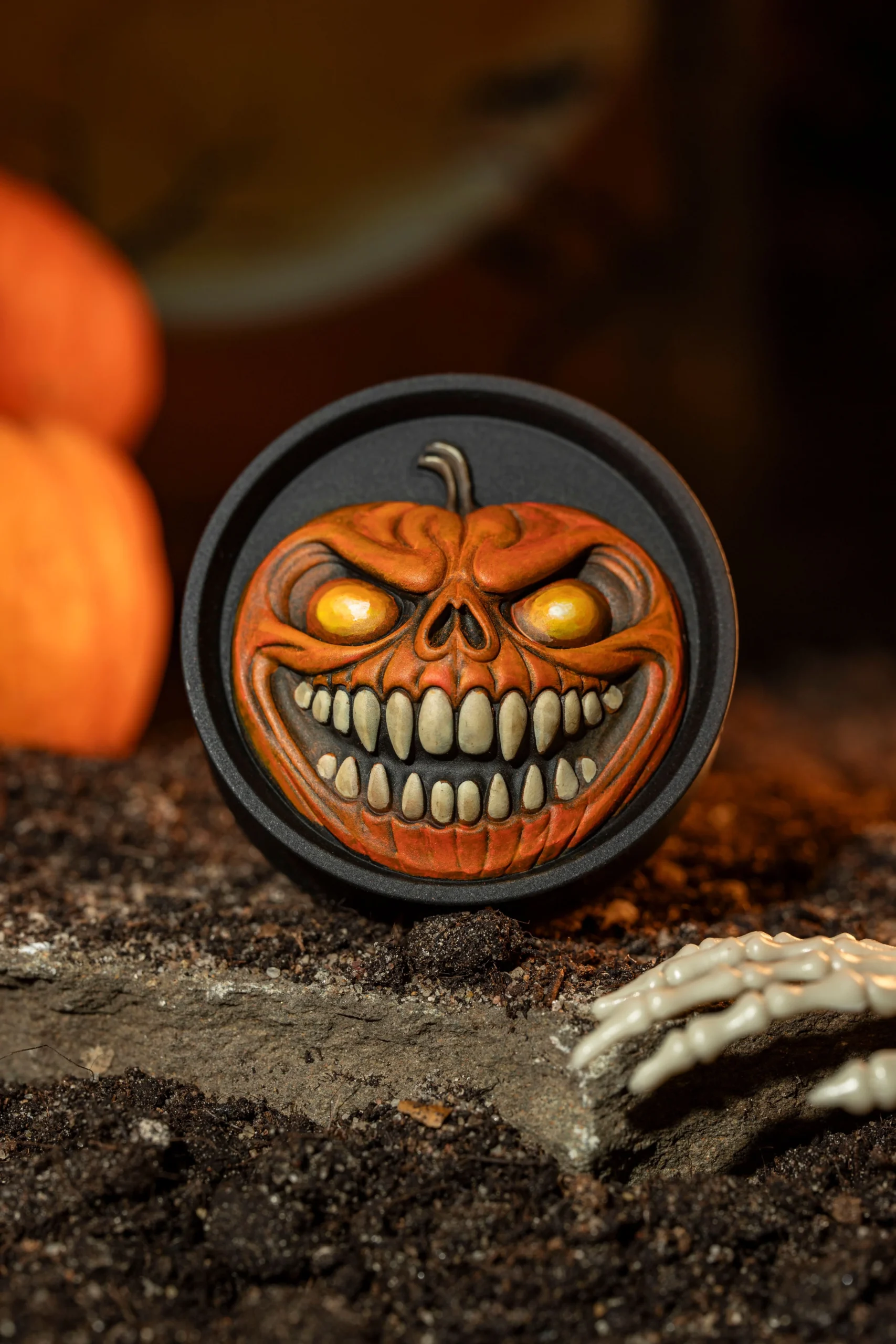 Pumpkin Jack - Double Flared Ear Plugs - Image 2