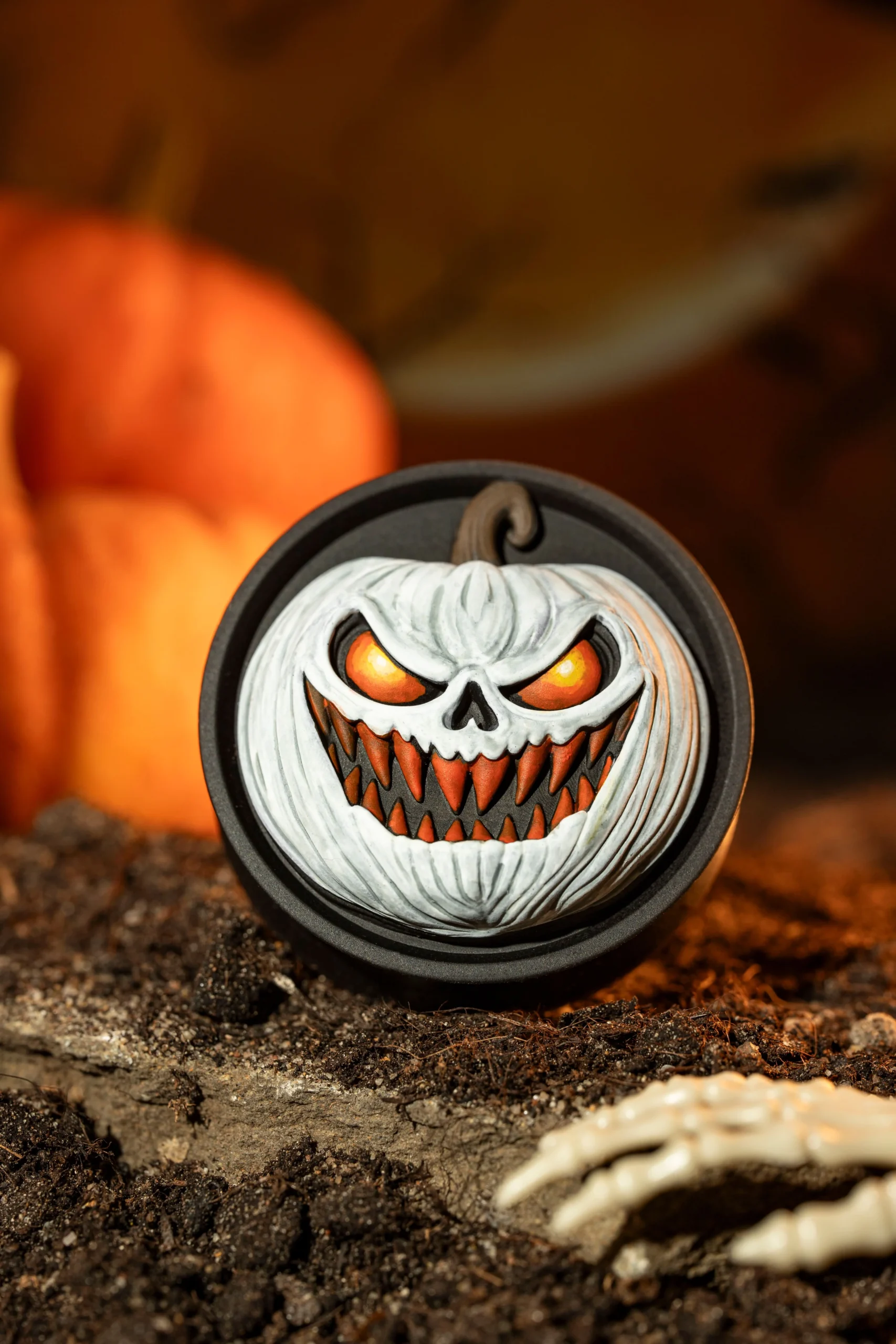 Pumpkin Jack #2 - Double Flared Ear Plugs - Image 2