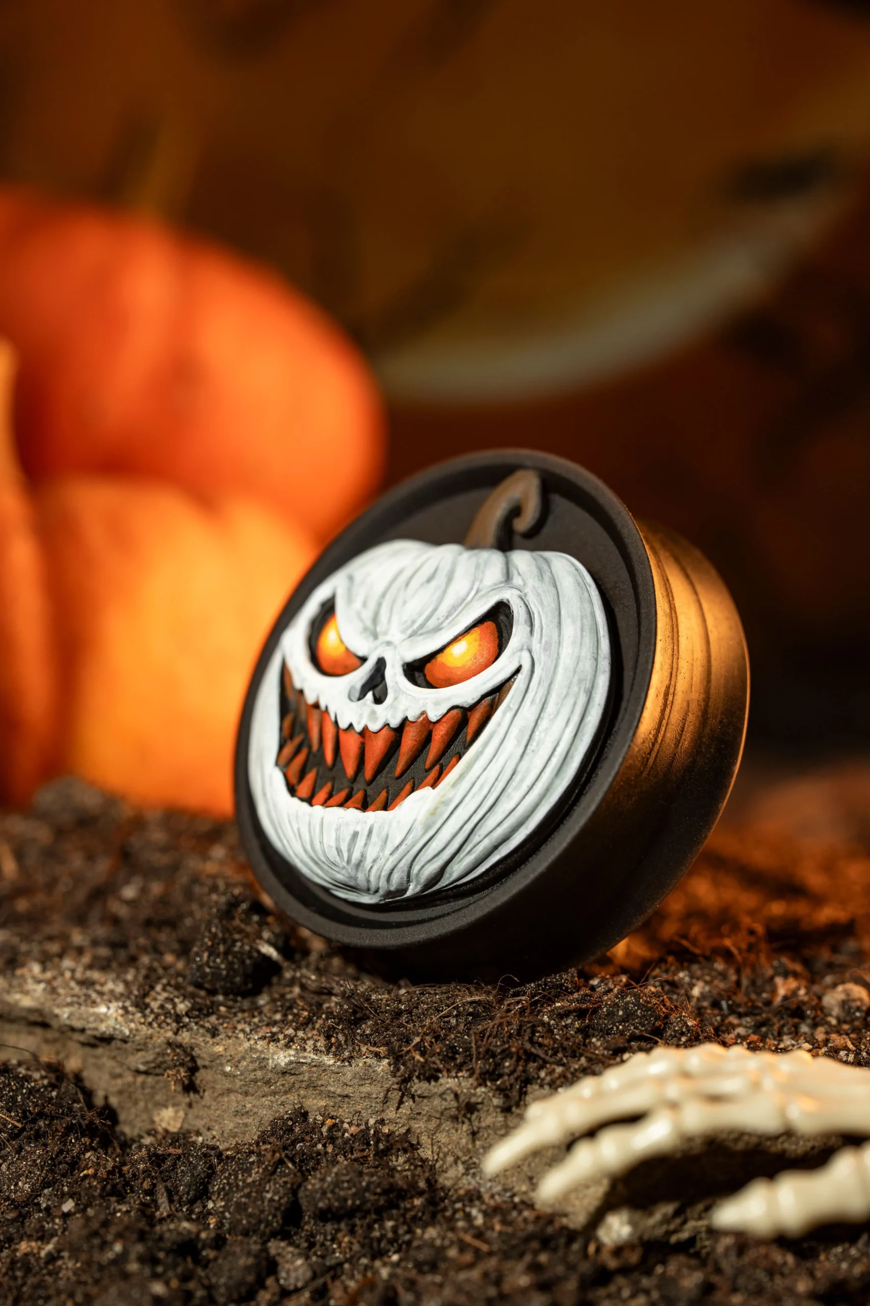 Pumpkin Jack #2 - Double Flared Ear Plugs - Image 3