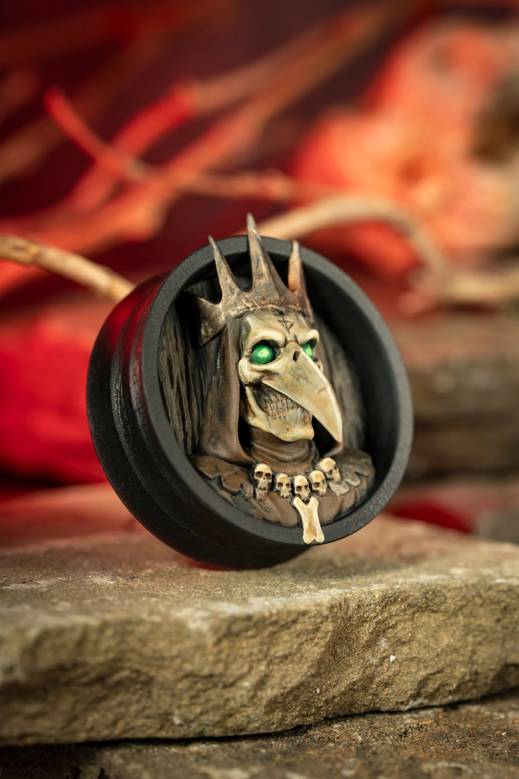 Bone King - Skull Crown - Double Flared Ear Plugs - Image 3