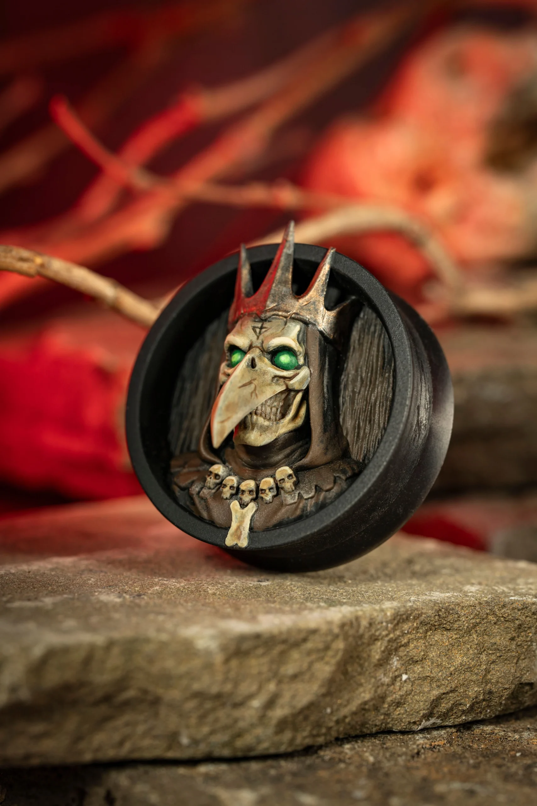 Bone King - Skull Crown - Double Flared Ear Plugs - Image 2