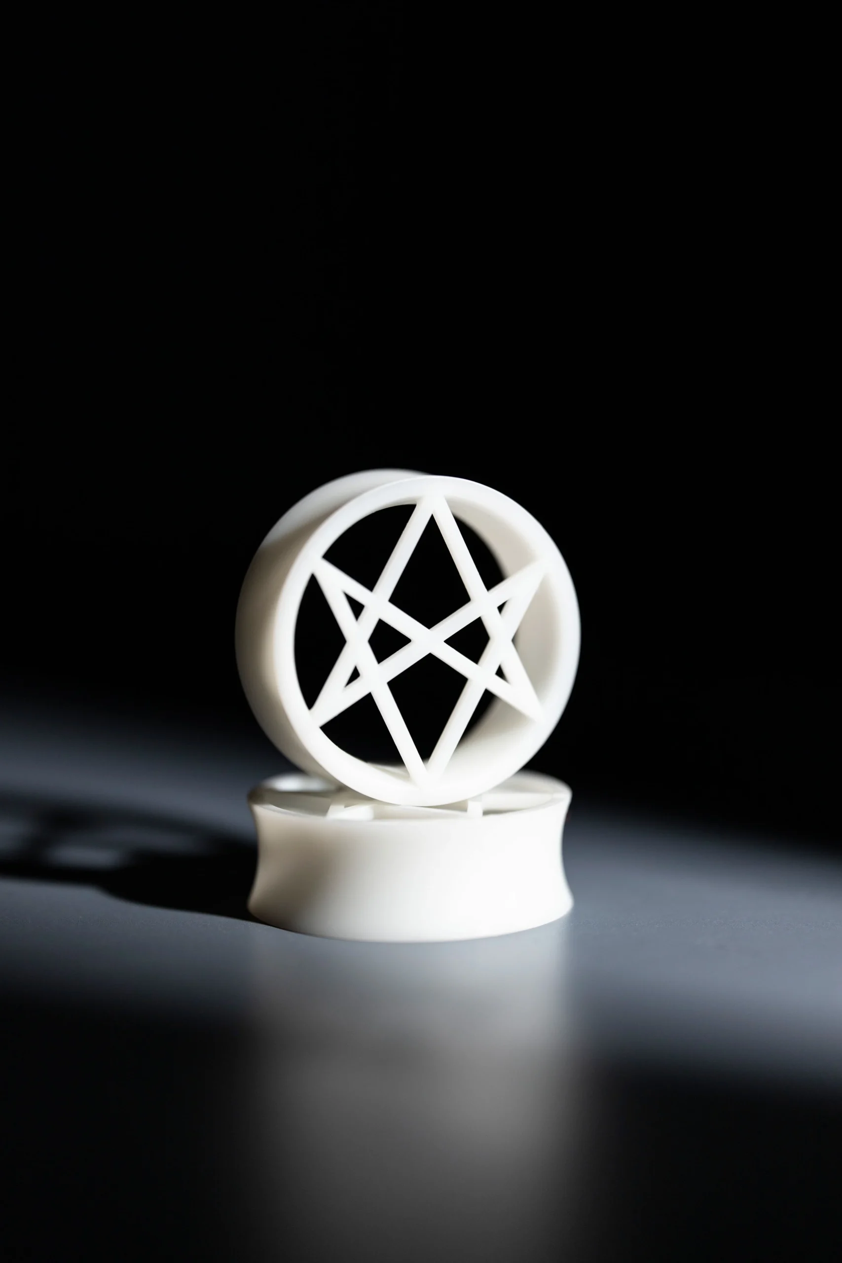 Witch's Hexagram - Double Flared Ear Tunnels - Image 6