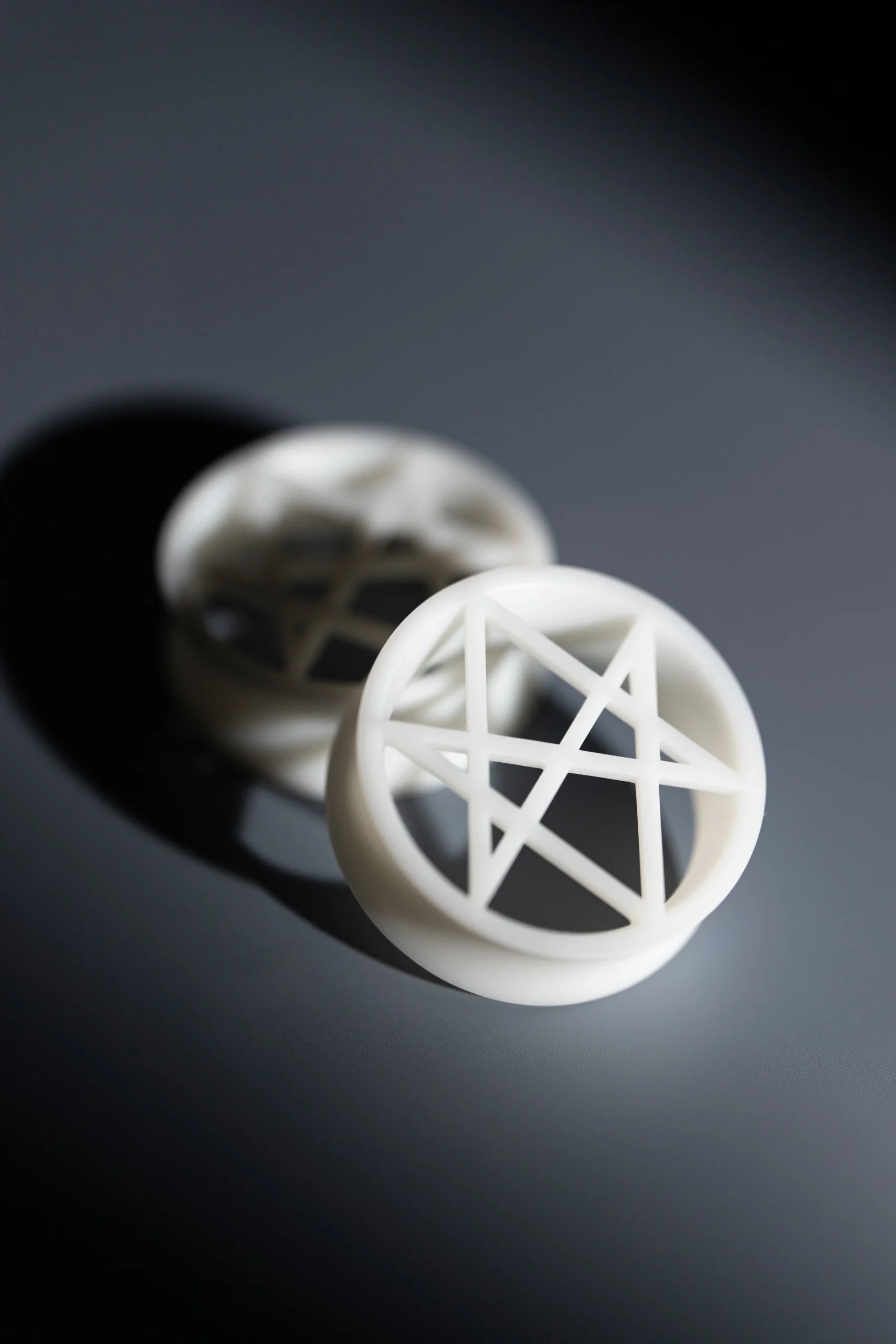 Witch's Hexagram - Double Flared Ear Tunnels - Image 3