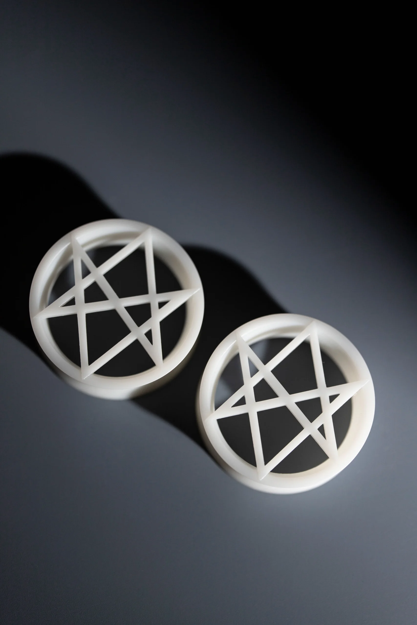 Witch's Hexagram - Double Flared Ear Tunnels - Image 7