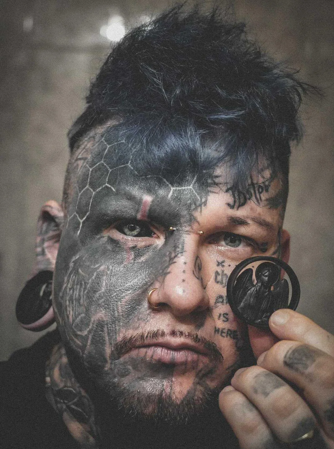 Angel and Demon - Double Flared Ear Tunnels - Image 2