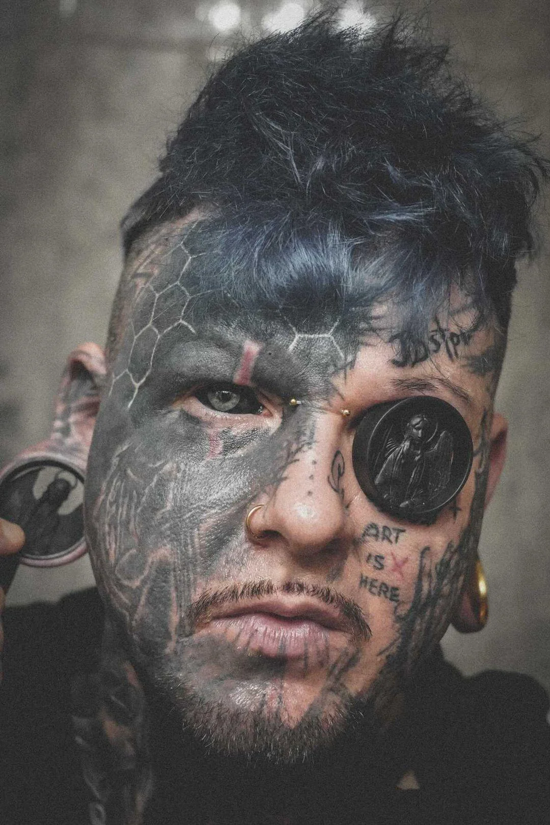 Angel and Demon - Double Flared Ear Tunnels - Image 3