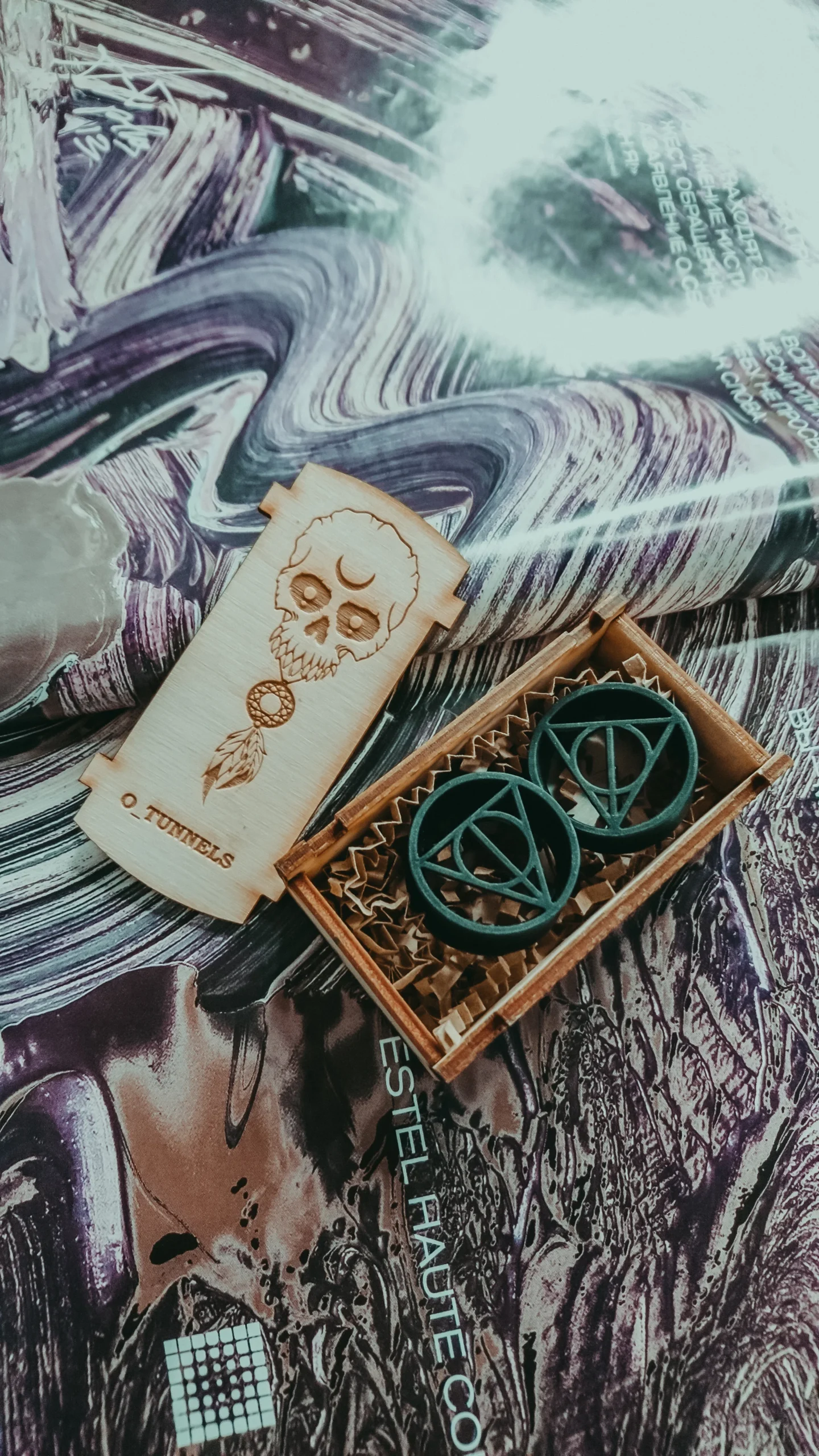 Deathly Hallows - Double Flared Ear Tunnels - Image 3