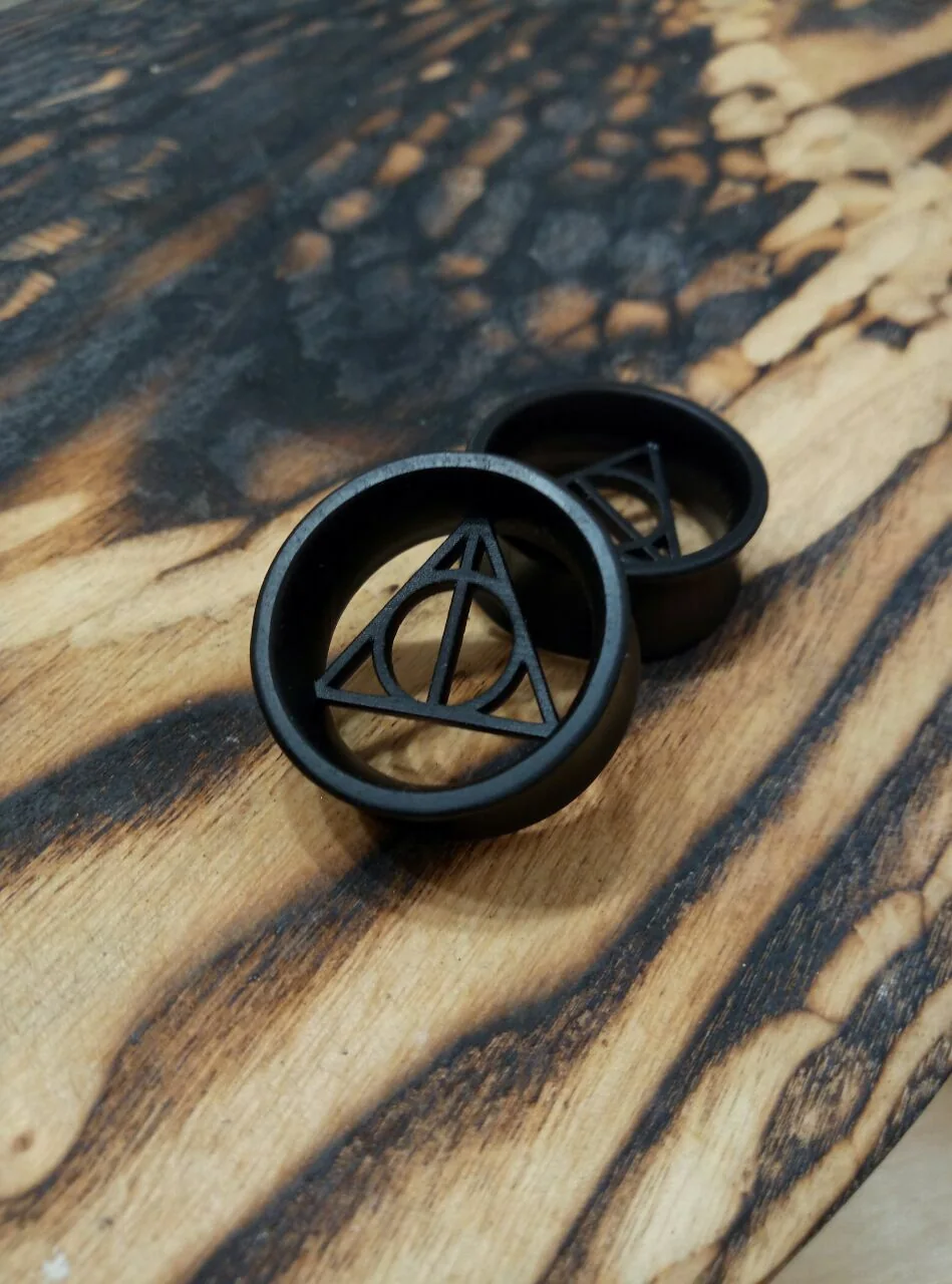 Deathly Hallows - Double Flared Ear Tunnels - Image 4