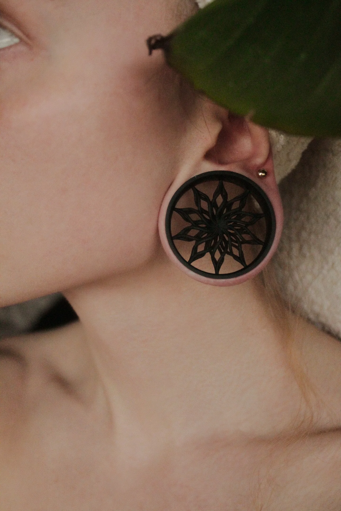 Snowflake - Double Flared Ear Tunnels - Image 4