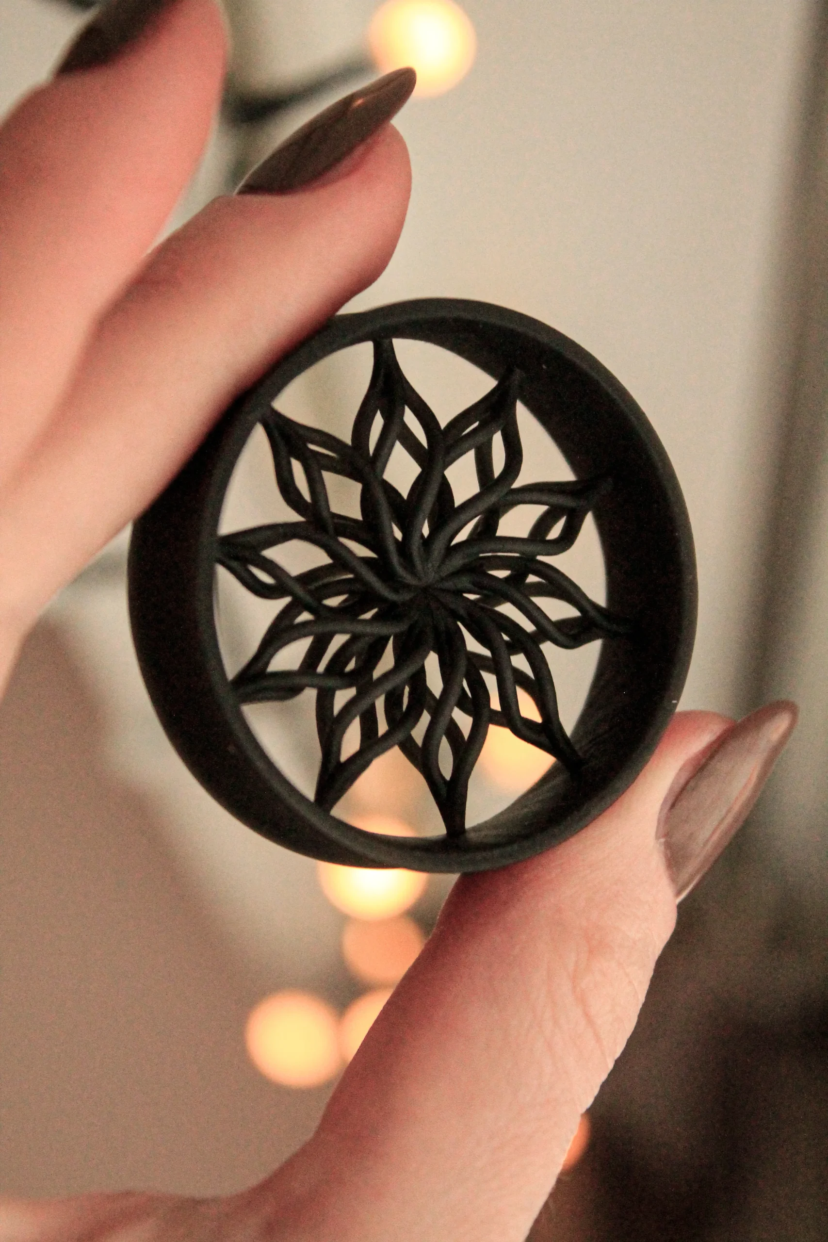 Snowflake - Double Flared Ear Tunnels - Image 5