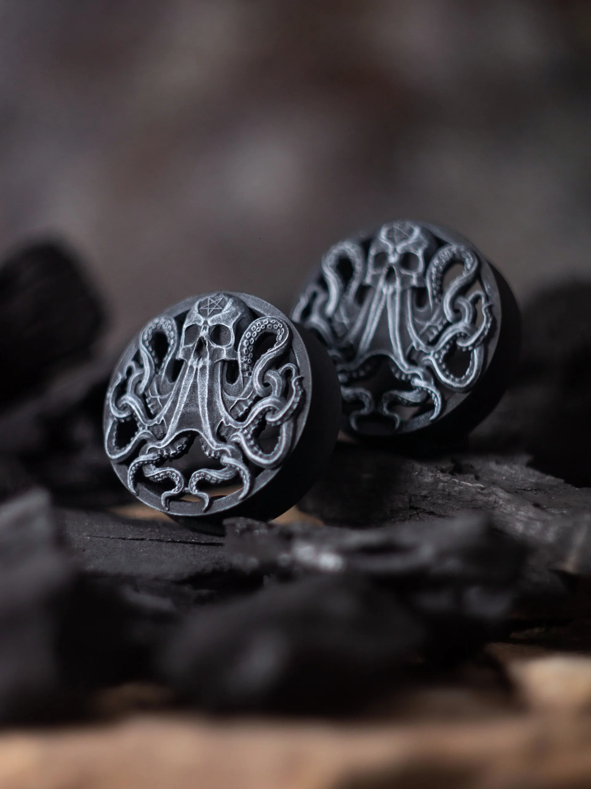 Satanic Octopus - Double Flared Ear Plugs