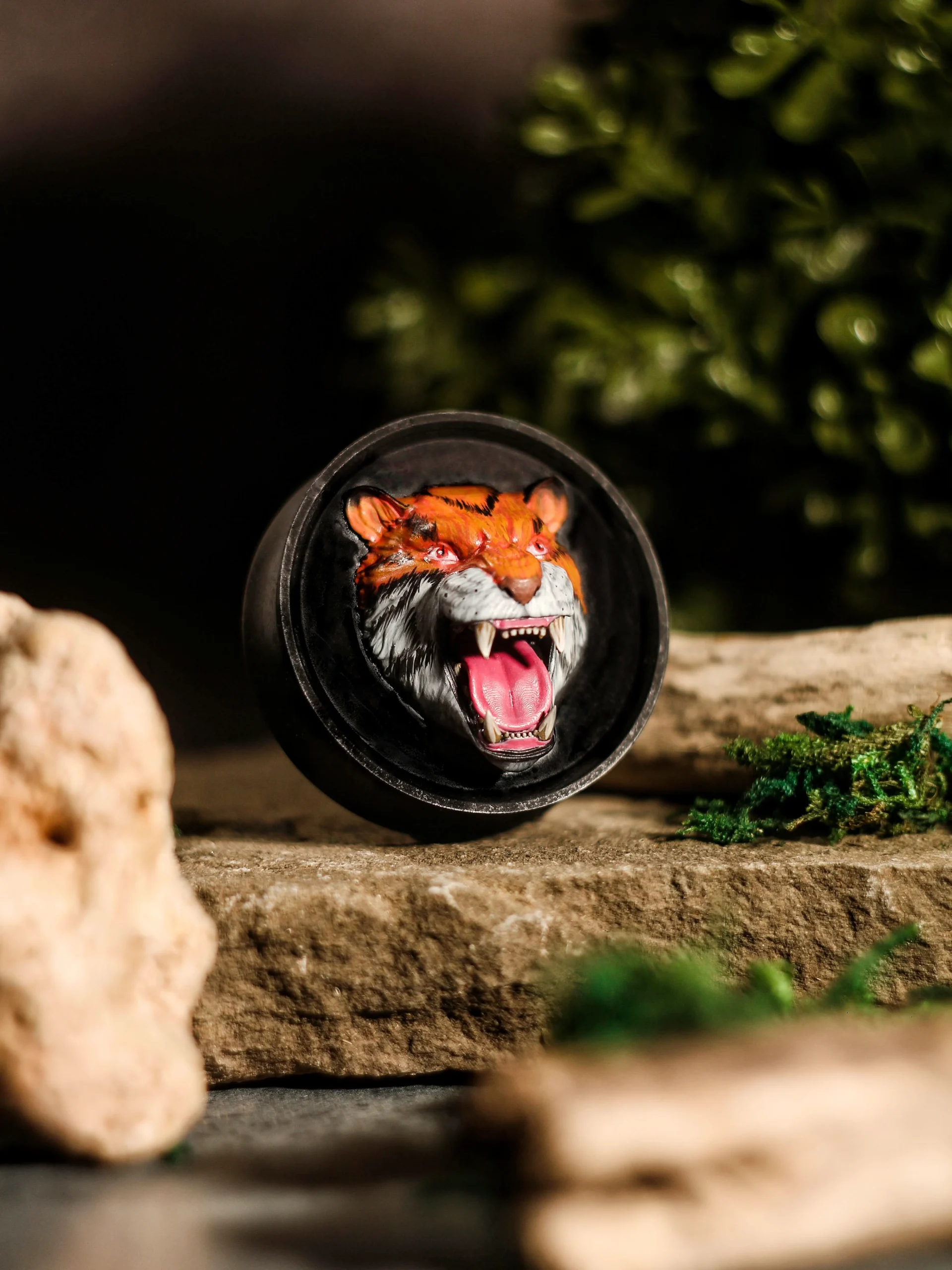 Tiger Head - Double Flared Ear Plugs - Image 3