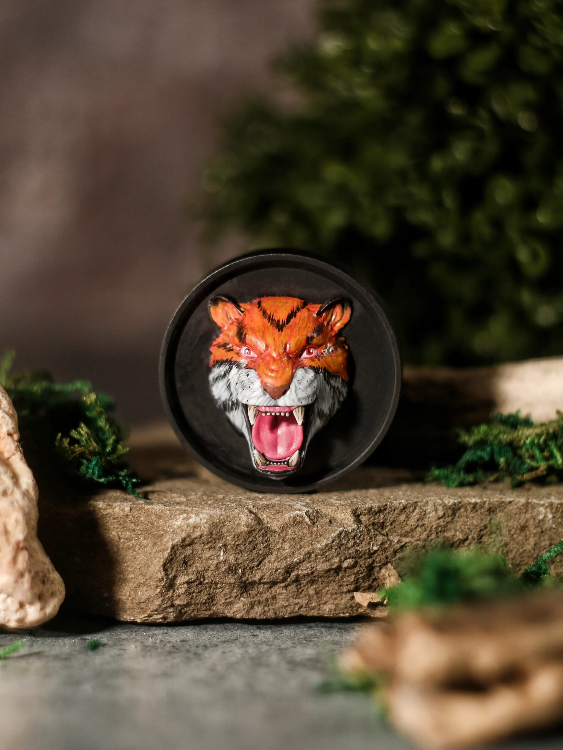 Tiger Head - Double Flared Ear Plugs - Image 2
