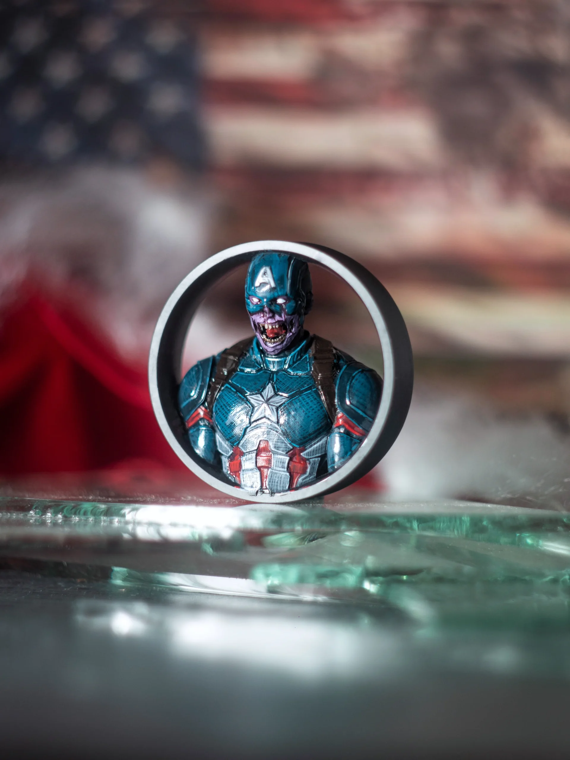 Captain Zombie - Double Flared Ear Tunnels - Image 3