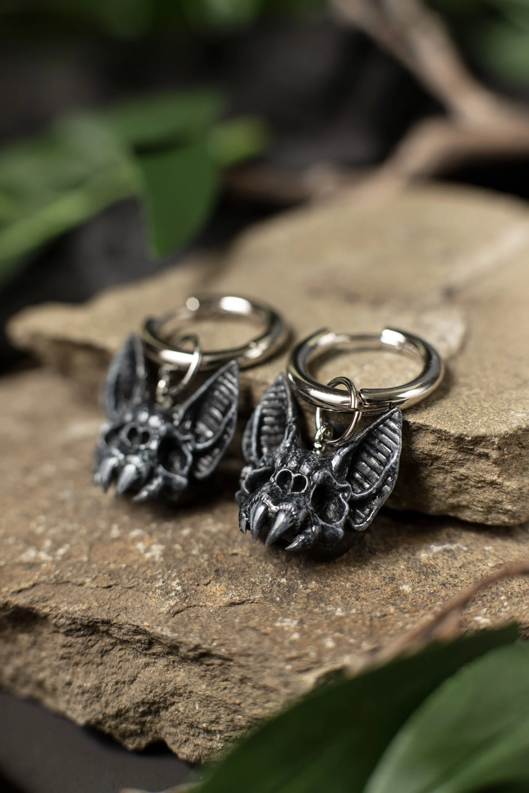 Bat Skull Earrings - Image 3