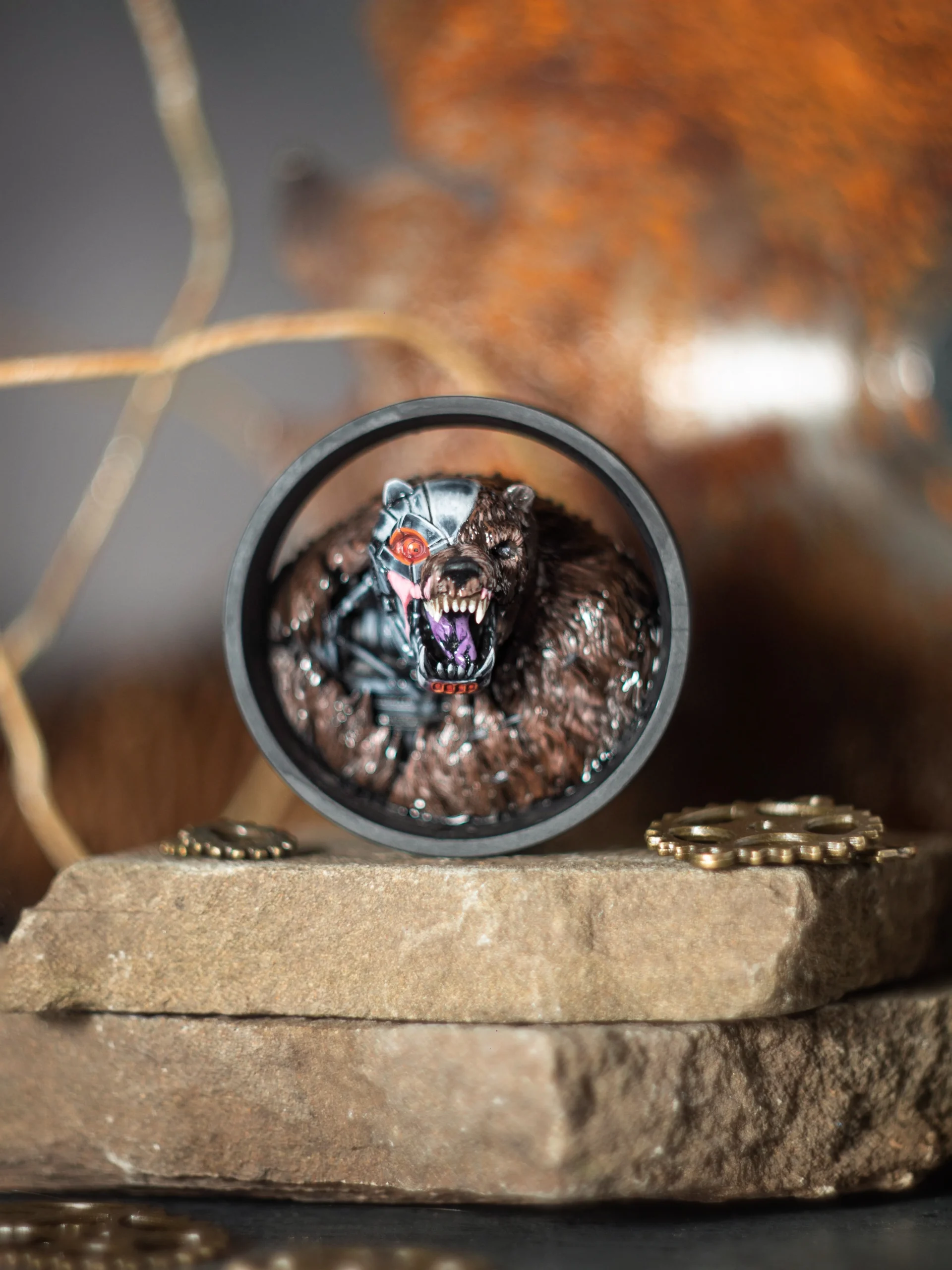 Robo Bear - Double Flared Ear Tunnels - Image 2