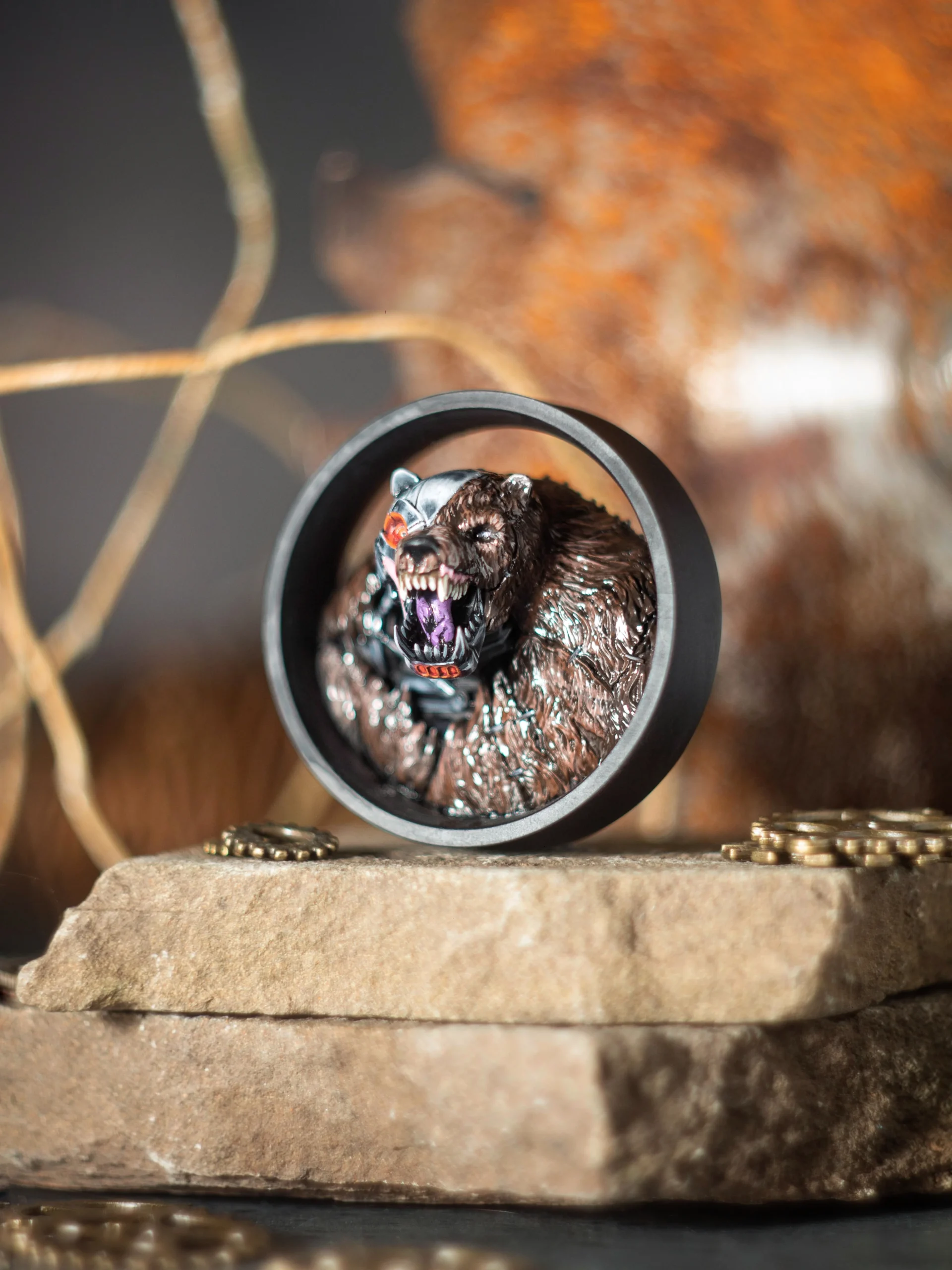 Robo Bear - Double Flared Ear Tunnels - Image 3