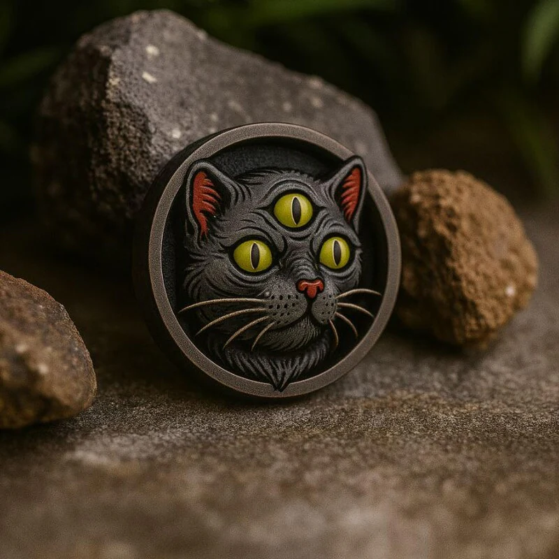 Three-Eyed Cat - Double Flared Ear Plugs