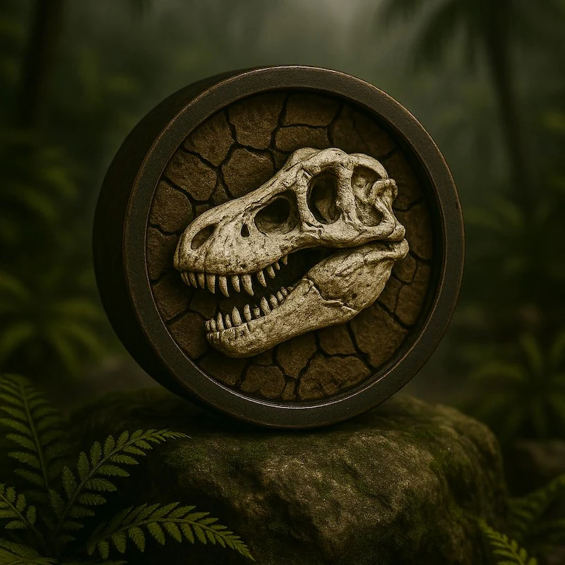 T-Rex Skull - Double Flared Ear Plugs