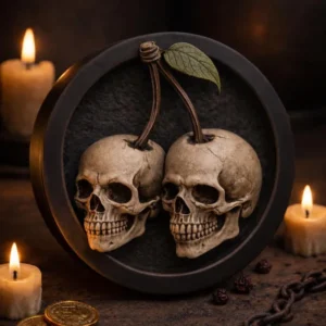 Skull Cherries - Double Flared Ear Plugs