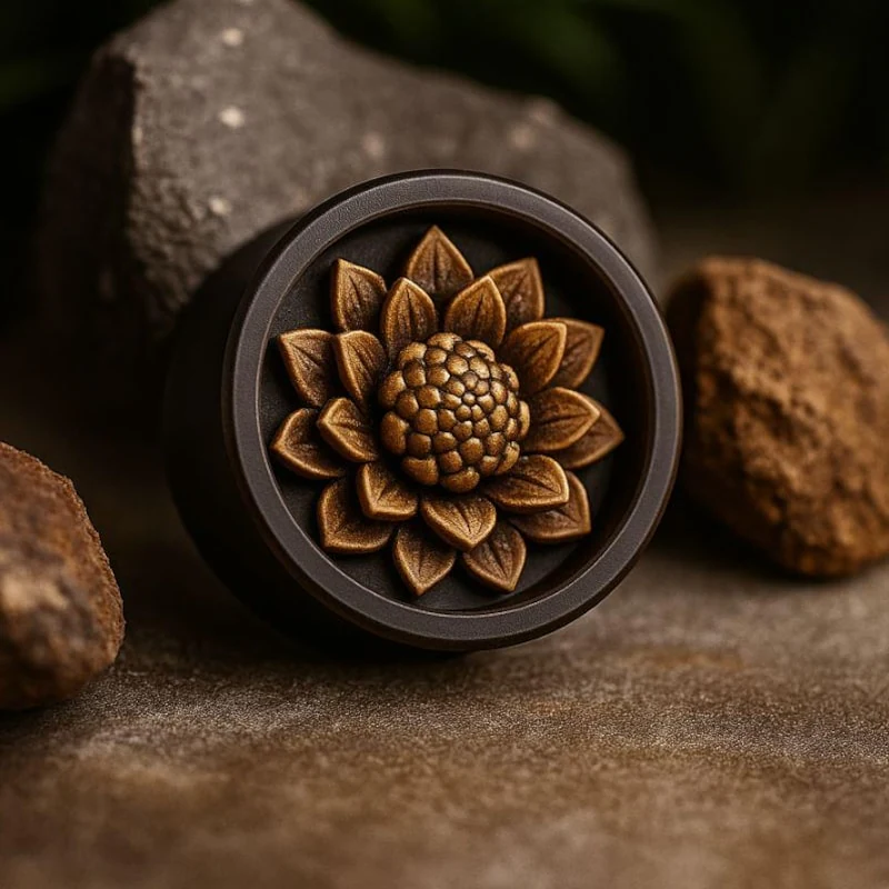 Lotus Flower - Double Flared Ear Plugs
