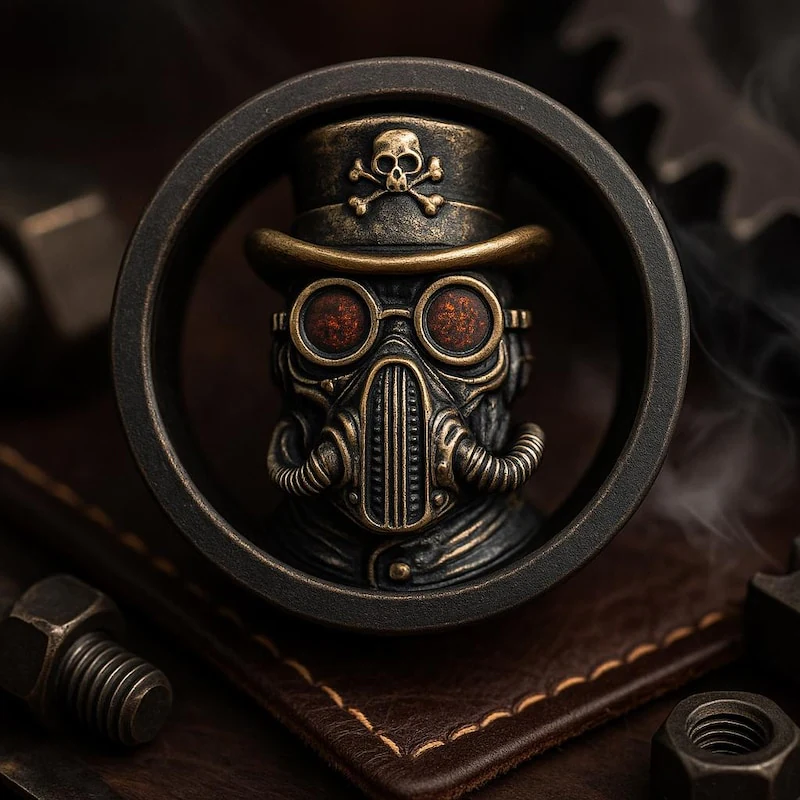Steampunk Head - Double Flared Ear Plugs