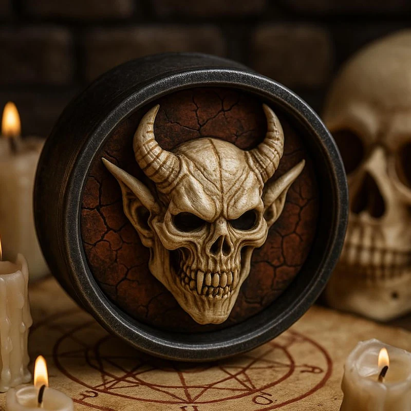 Demon Skull - Double Flared Ear Plugs