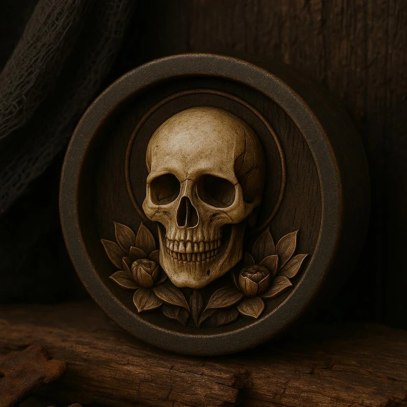 Skull Lotus - Double Flared Ear Plugs